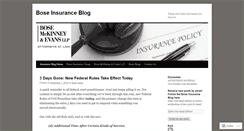 Desktop Screenshot of insuranceblog.boselaw.com