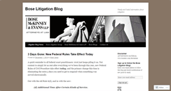 Desktop Screenshot of litigationblog.boselaw.com