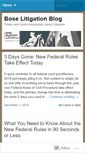 Mobile Screenshot of litigationblog.boselaw.com