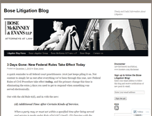 Tablet Screenshot of litigationblog.boselaw.com