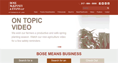 Desktop Screenshot of boselaw.com